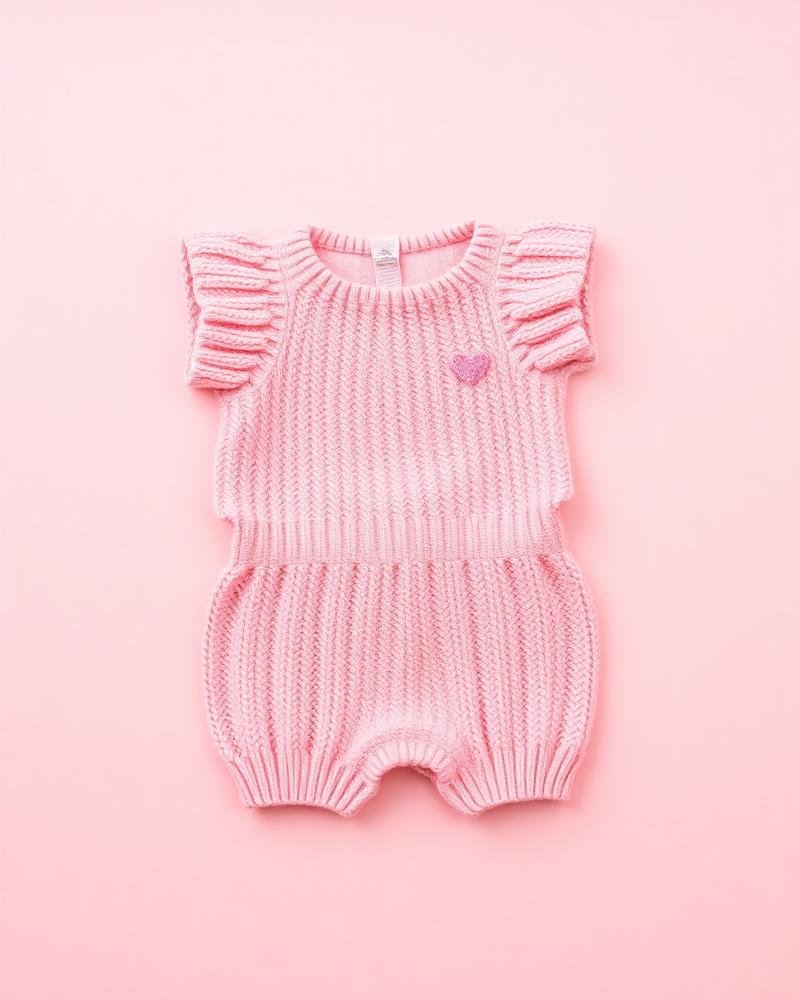 Heart Knit Romper
